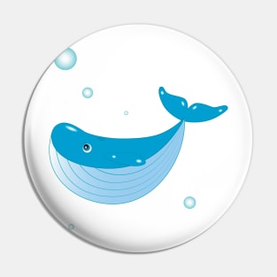 Happy balaenopteridae whale Pin