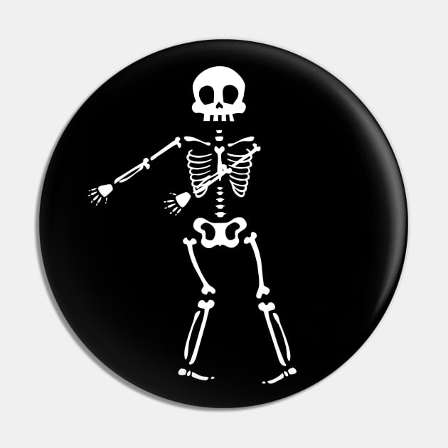 Dancing Skeleton Pin by themadesigns