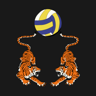 Tiger Volleyball Sports Team Jersey - Black Version T-Shirt