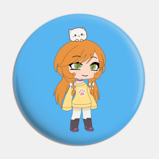 Gacha Life Pins And Buttons Teepublic - kitty piggy roblox gacha life