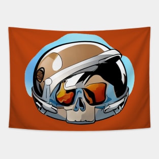 SKULL HELMET Tapestry