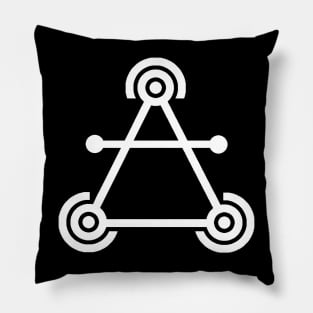 Air, Alchemical Symbol Design White Pillow