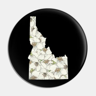 Idaho in Flowers Pin