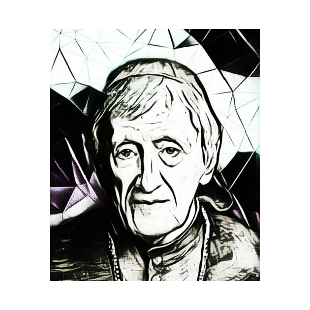 John Henry Newman Black and White Portrait | John Henry Newman Artwork 3 by JustLit