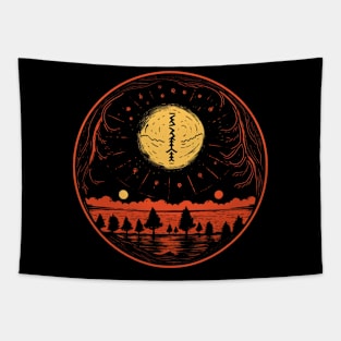 Spooky Halloween - Haunted Forest Shirt - Eerie Art Clothing - "Witching Night" Tapestry