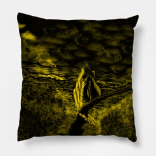 Yellow Scape Pillow