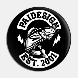 Electric Walleye Biker Design! Pin