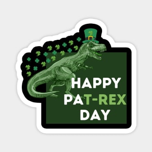 Happy St Pat T Rex Day Magnet