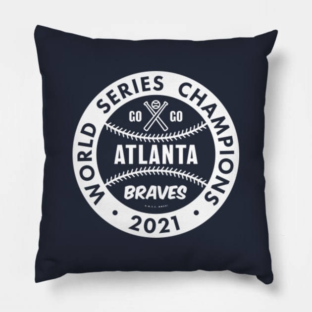 deadmansupplyco Atlanta Braves - 2021 World Series Champions (White) Long Sleeve T-Shirt