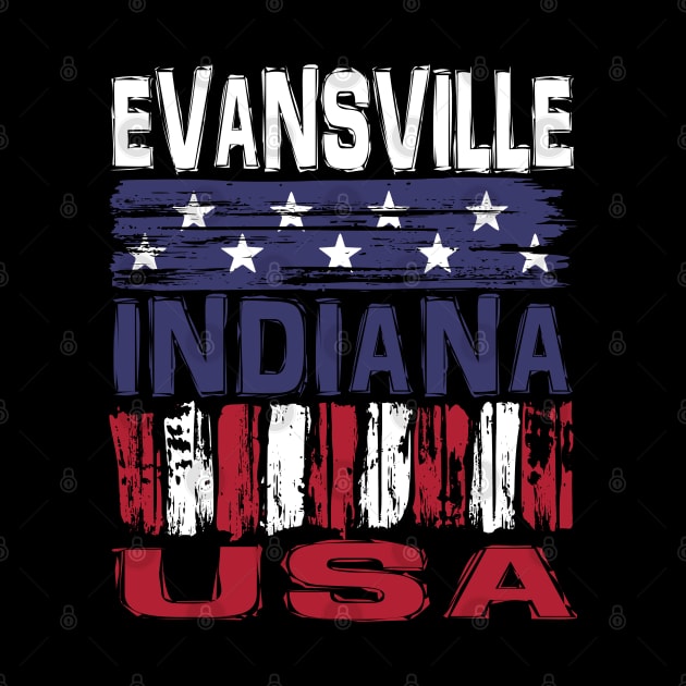 Evansville Indiana USA T-Shirt by Nerd_art