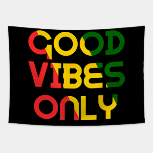 Good Vibes Only Rasta Reggae Roots Clothing Flag Tapestry