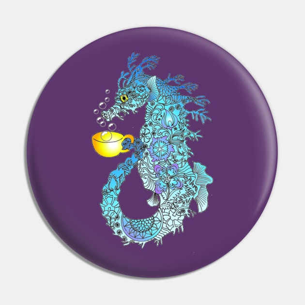 Sea Horse Blue Pin by Bubba C.