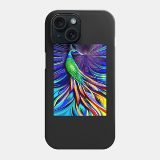 BEAUTIFUL STUNNING SURREAL PEACOCK Phone Case