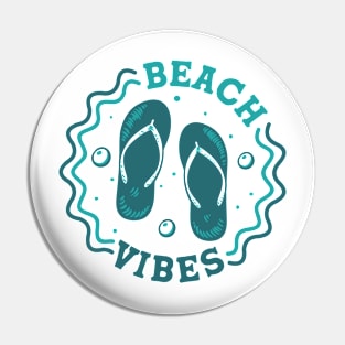 Beach Vibes // Fun Summer Flip Flop Badge Pin