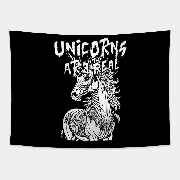 Unicorns Are Real Tapestry by DeathAnarchy