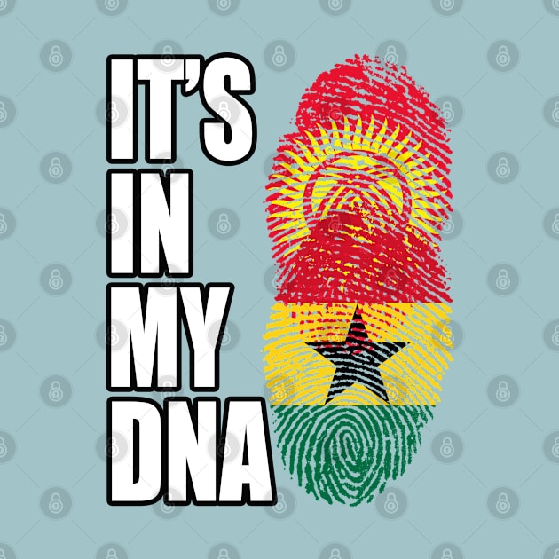 Kyrgyzstani And Ghanaian Mix Heritage DNA Flag by Just Rep It!!