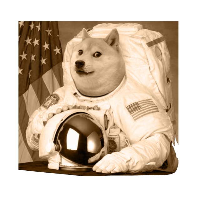 Dogecoin Astronaut -  Dogecoin To The Moon by TEEPHILIC