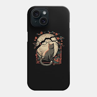 Kawaii Cat Anime Japanese Retro Men Women Kids Funny Cat Phone Case