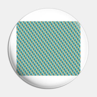 Blue Ice Cream Pattern Pin