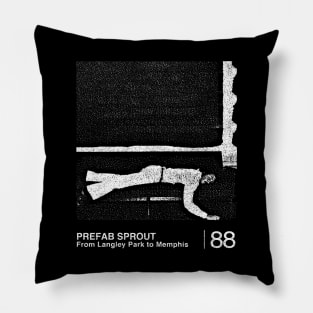 From Langley Park To Memphis / Minimalist Graphic Artwork Design Pillow