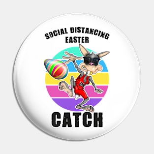 Social Distancing Easter Lockdown Easter Bunny Pin