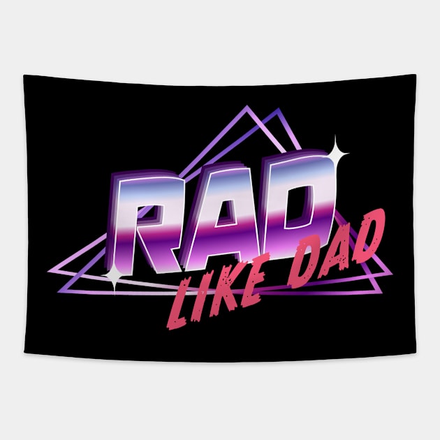 Rad Like Dad Retro Vintage Tapestry by OrangeMonkeyArt