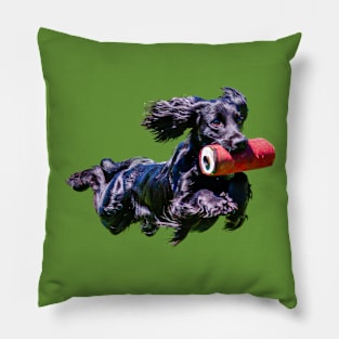 Flying Cocker Spaniel Pillow