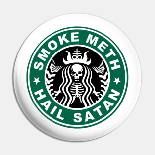 Smoke Meth Hail Satan Pin