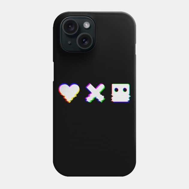 Love Death Robots Inspired Digital Glitch Horizontal Phone Case by teresacold