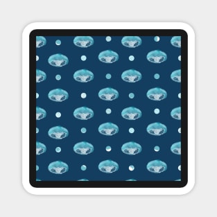 Polka Jellies Horizon Blue Magnet