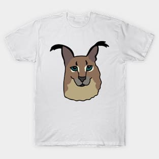 Big Floppa Meme Cat Caracal T-Shirt, Cool Funny Cats Caracals Glasses Gift,  Wild Animals Lover Birthday Christmas Presen