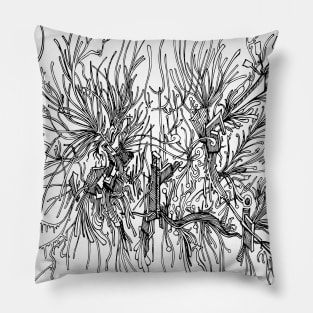 Abstract doodle art Pillow