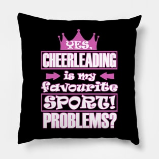 Cheerleader pompoms gift sports squads sayings Pillow