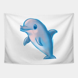 Cute Dolphin Drawing Tapestry