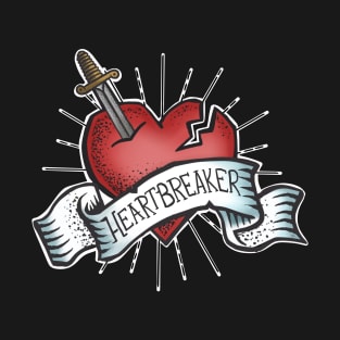 Heartbreaker Traditional Tattoo T-Shirt