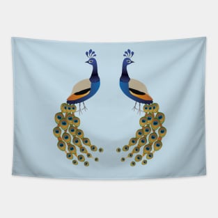 Two Peacocks Tapestry