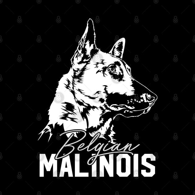 Belgian Malinois dog portrait by wilsigns