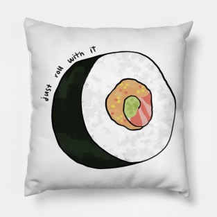 Just Roll With It Sushi Roll Pillow