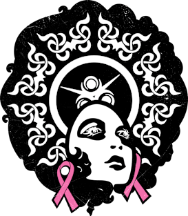 'Pink Ribbon Black Women' Breast Cancer Gift Magnet