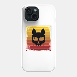 Halloween retro cat Phone Case