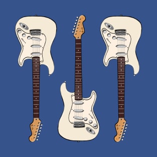 Triple Olympic White Stratocaster T-Shirt