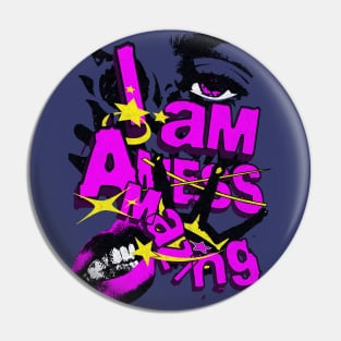 I Am Amazing Pin