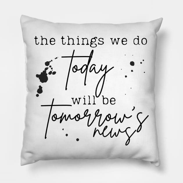 Tomorrow's News - Newsies Musical Pillow by sammimcsporran