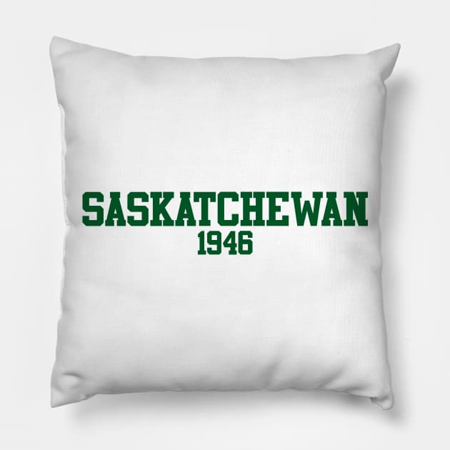 Saskatchewan 1946 (variant) Pillow by GloopTrekker