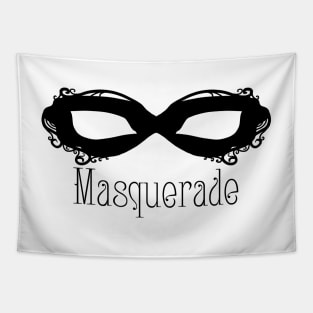 Black Masque - Masquerade Tapestry
