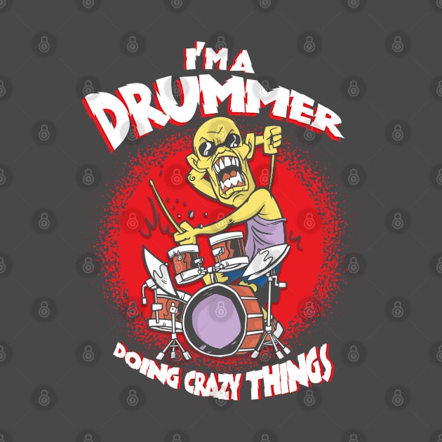 Musician Drummer Drums by Toeffishirts