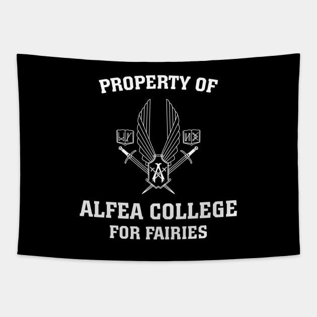 Property of Alfea College for Fairies Tapestry by BadCatDesigns