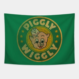 Retro piggly wiggly Store Tapestry