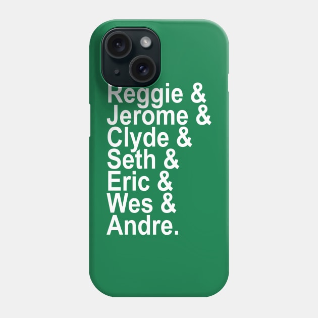 The Great Names of the Gang Green Defense of the Philadelphia Eagles Phone Case by Retro Sports