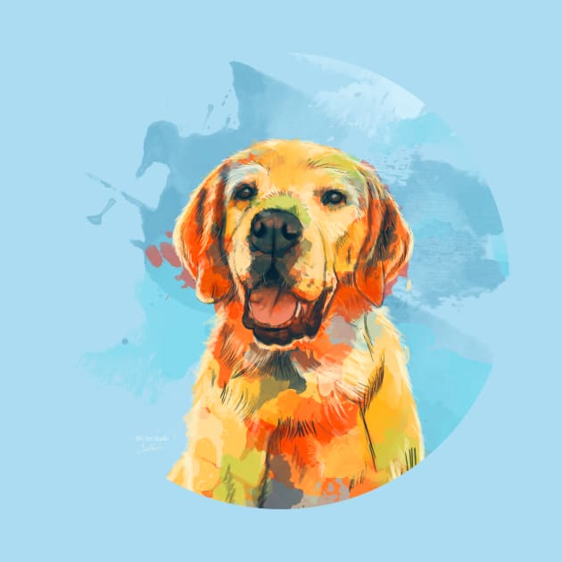 Man's Best Friend, Labrador Illustration by Flo Art Studio